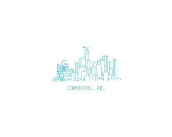 Edmonton skyline poster (11"x17")