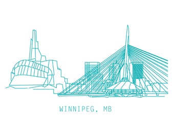 Winnipeg skyline poster (11"x17")