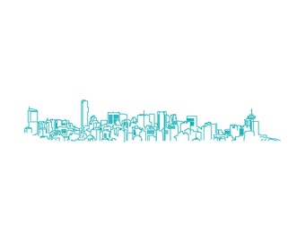 Vancouver skyline poster (11"x17")