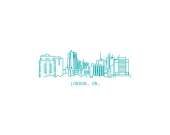 London Ontario skyline poster (11"x17")