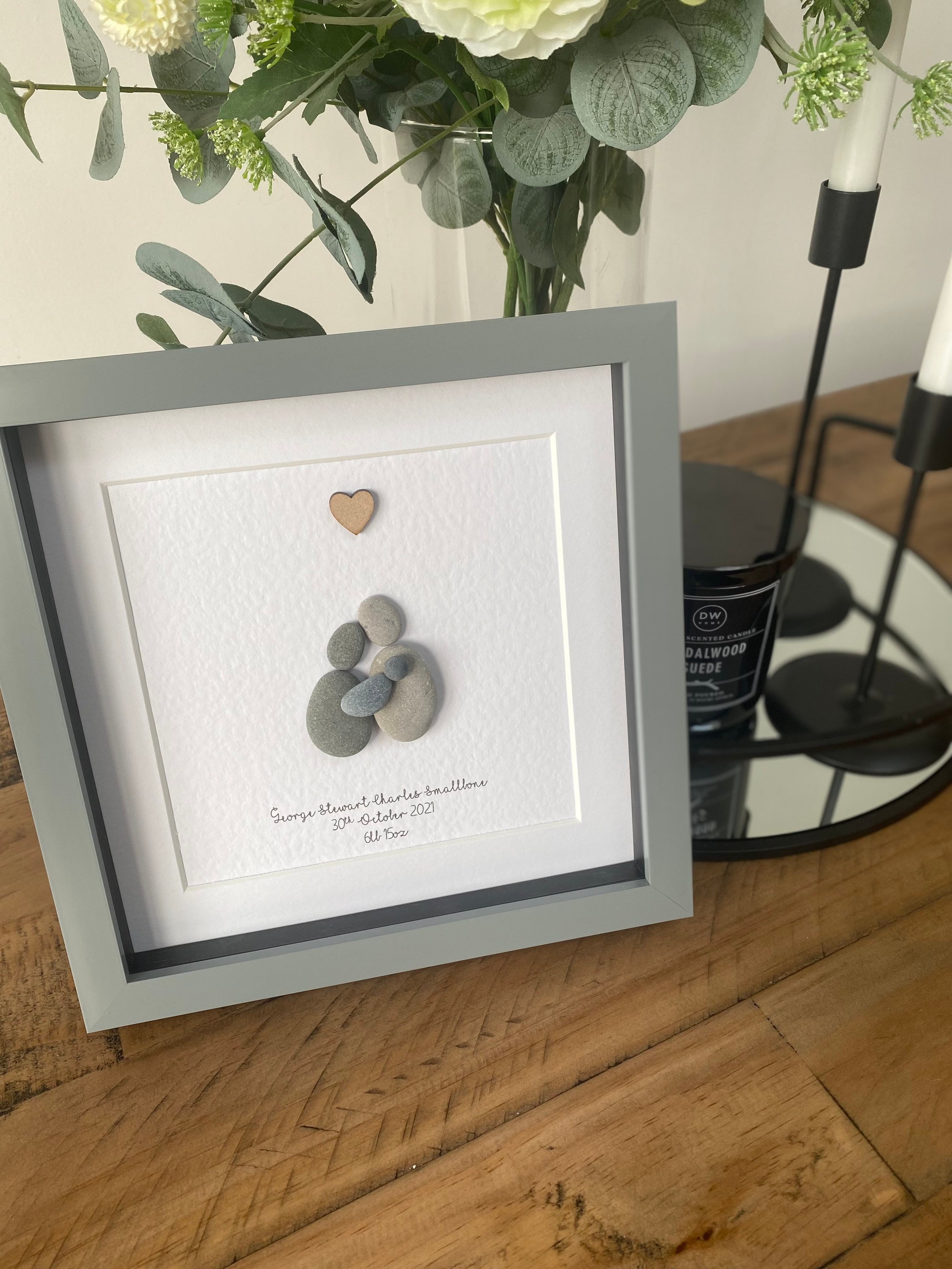 Pebble Art Birthday Gift New Baby Gift Newborn Present Etsy UK