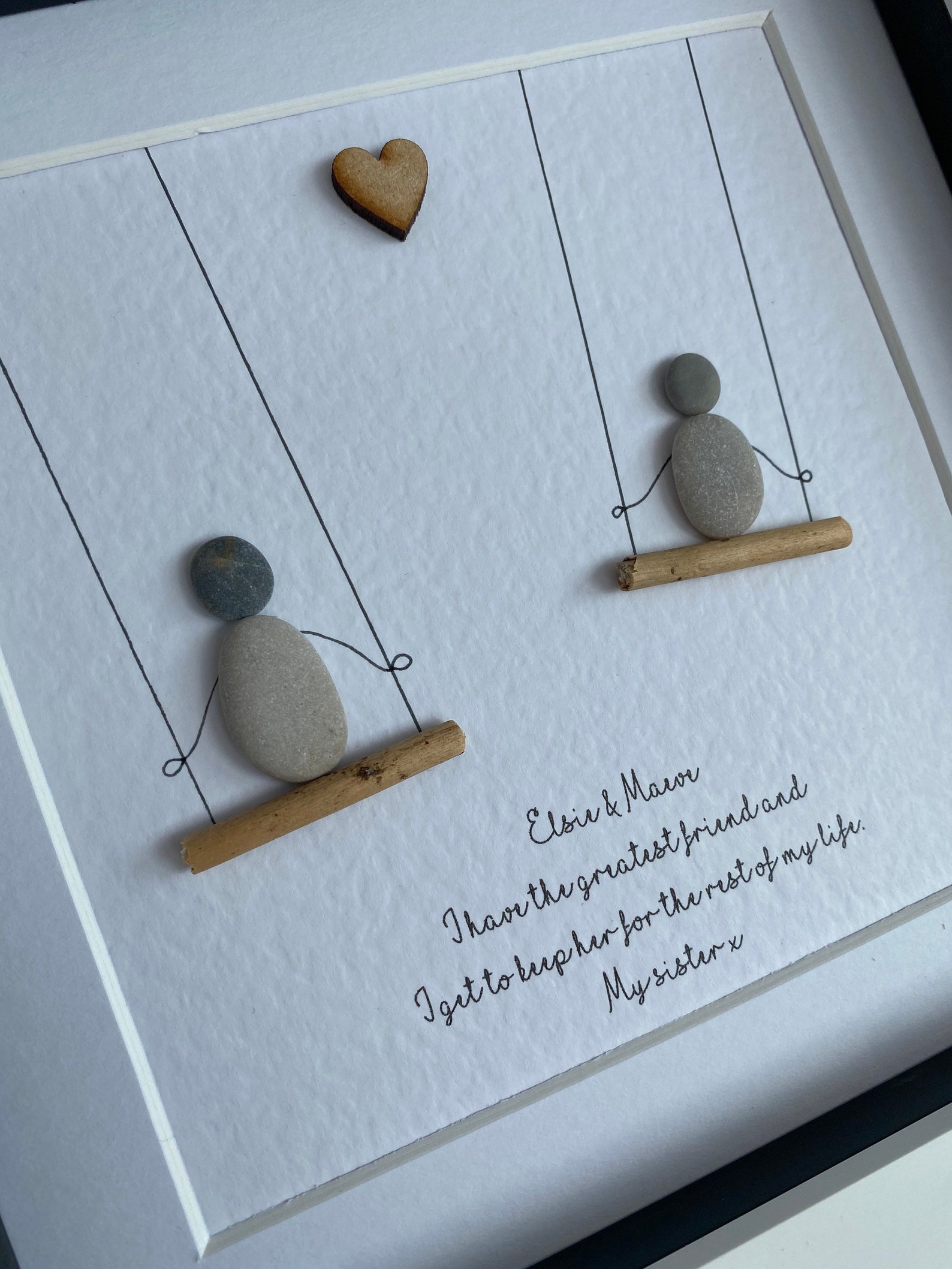 Personalised Christmas Gift Sisters Mother Daughter Pebble - Etsy UK