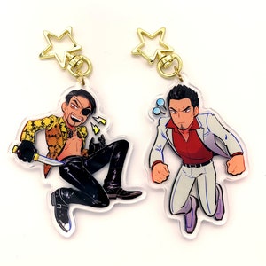 Majima + Kiryu keychains