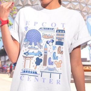 Epcot Center Park Icons T-Shirt