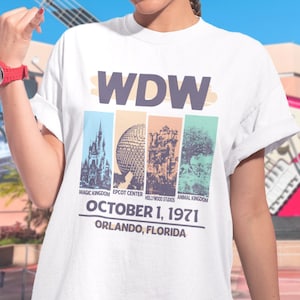WDW Retro World Tour Style T-Shirt