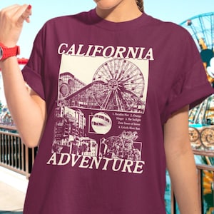 California Adventure Vintage Style Graphic T-Shirt