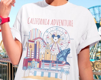 Californië avontuur kaart illustratie T-shirt