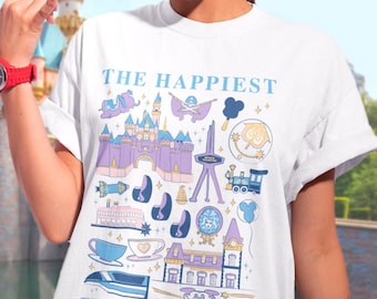 The Happiest Place on Earth Park Icons T-Shirt