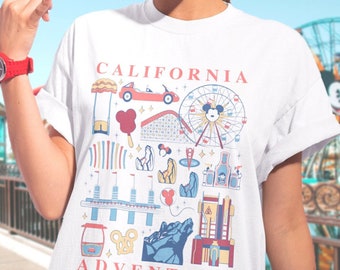 California Adventure Park Icons T-Shirt