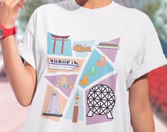 Epcot Retro 90&#39;s Style T-Shirt
