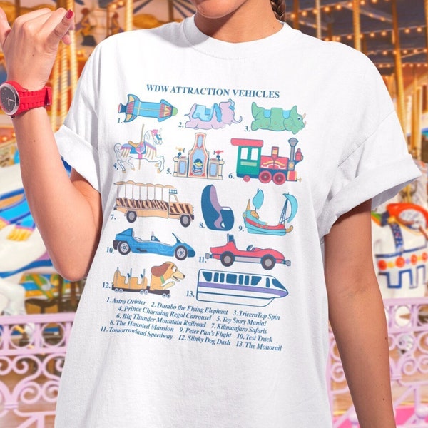 WDW Attraction Vehicles T-Shirt
