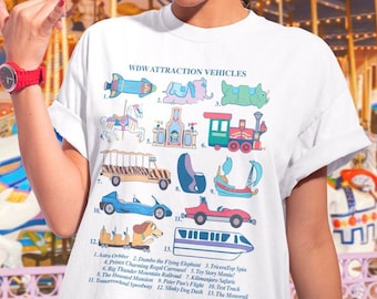WDW Attraction Vehicles T-Shirt