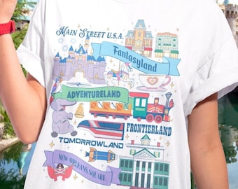 The Happiest Place on Earth Landmarks T-Shirt
