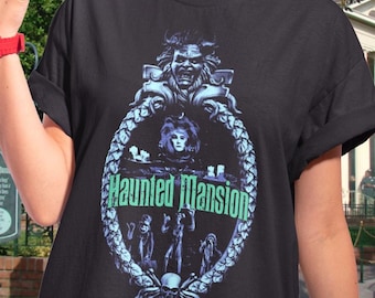 Haunted Mansion grafisch T-shirt vintage stijl