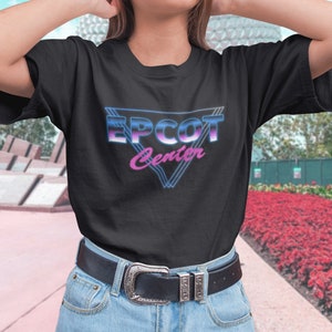 Epcot Center Neon Retro Style T-Shirt