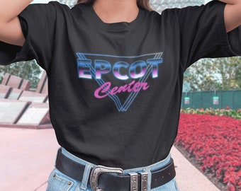 Epcot Center Neon Retro Style T-Shirt