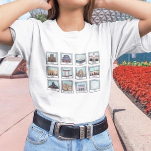 Epcot's World Showcase Polaroid T-Shirt