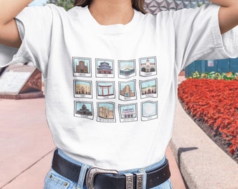Epcot's World Showcase Polaroid T-Shirt