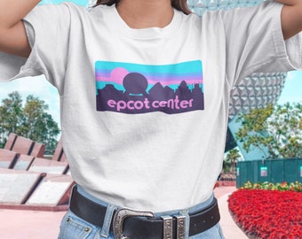 Epcot Skyline Retro Style T-Shirt