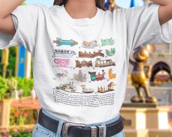 Camiseta WDW Attraction Vehicles