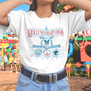 Hollywood Studios Collegiate Vintage Style T-Shirt