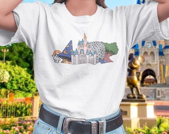WDW Park Icons Skyline T-Shirt