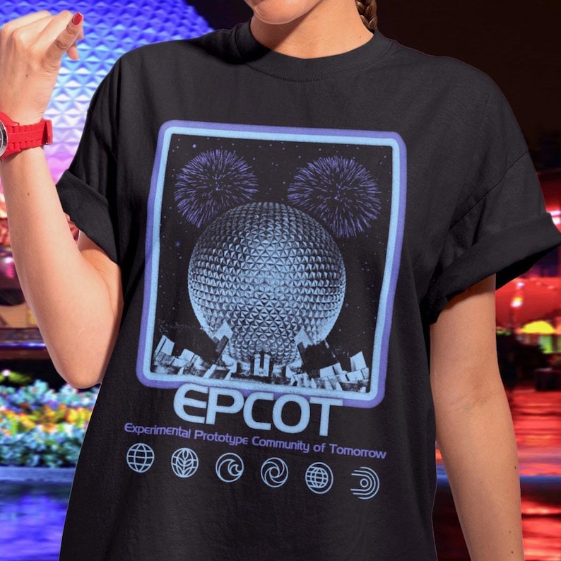 Epcot Vintage Style Graphic T-shirt - Etsy
