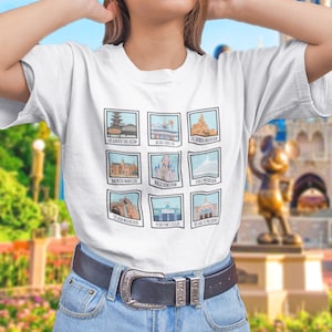 Magic Kingdom Attractions Polaroid Shirt
