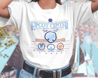 Epcot Center Collegiate Vintage Style T-Shirt