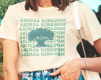 Camiseta estilo retro de moda Animal Kingdom