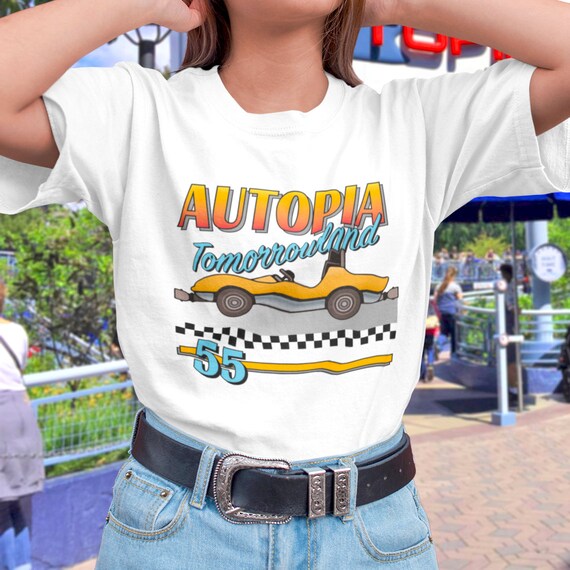 Autopia Race Car Style T-shirt - Etsy