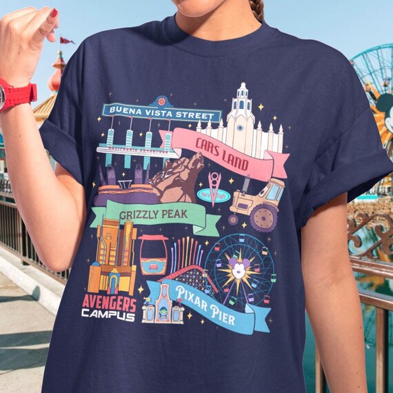 カリフォルニア アドベンチャー ランドマーク T シャツ - Etsy 日本