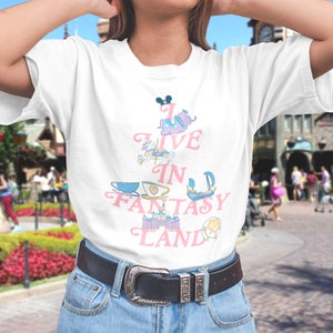 I Live In Fantasyland Aesthetic Style T-Shirt