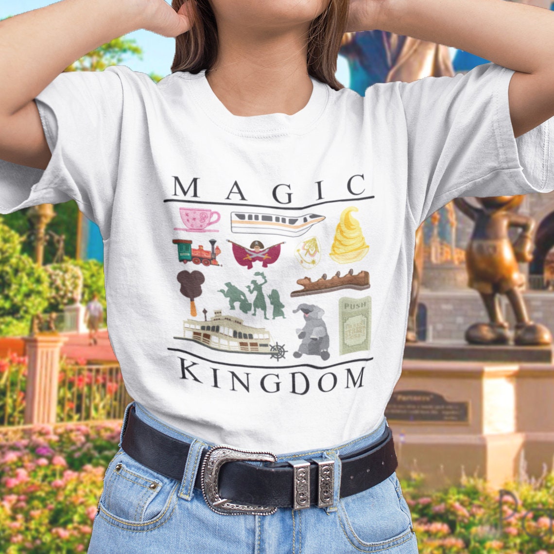 Magic Kingdom Vintage Style T shirt Etsy Ireland