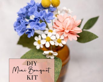 Mini Bouquet Felt Flower DIY Kit