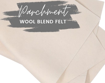 Parchment Wool Blend Felt Sheet: Soft DIY Craft Fabric