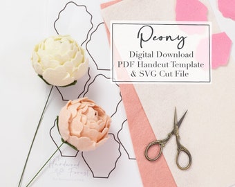 Peony Digital Download DIY Package