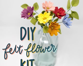 Daisy Bouquet Filz Blume DIY Kit