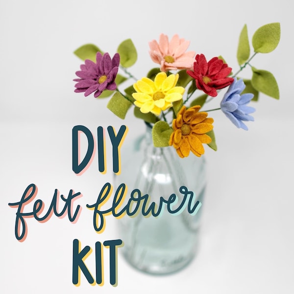 Diy Felt Flowers Etsy