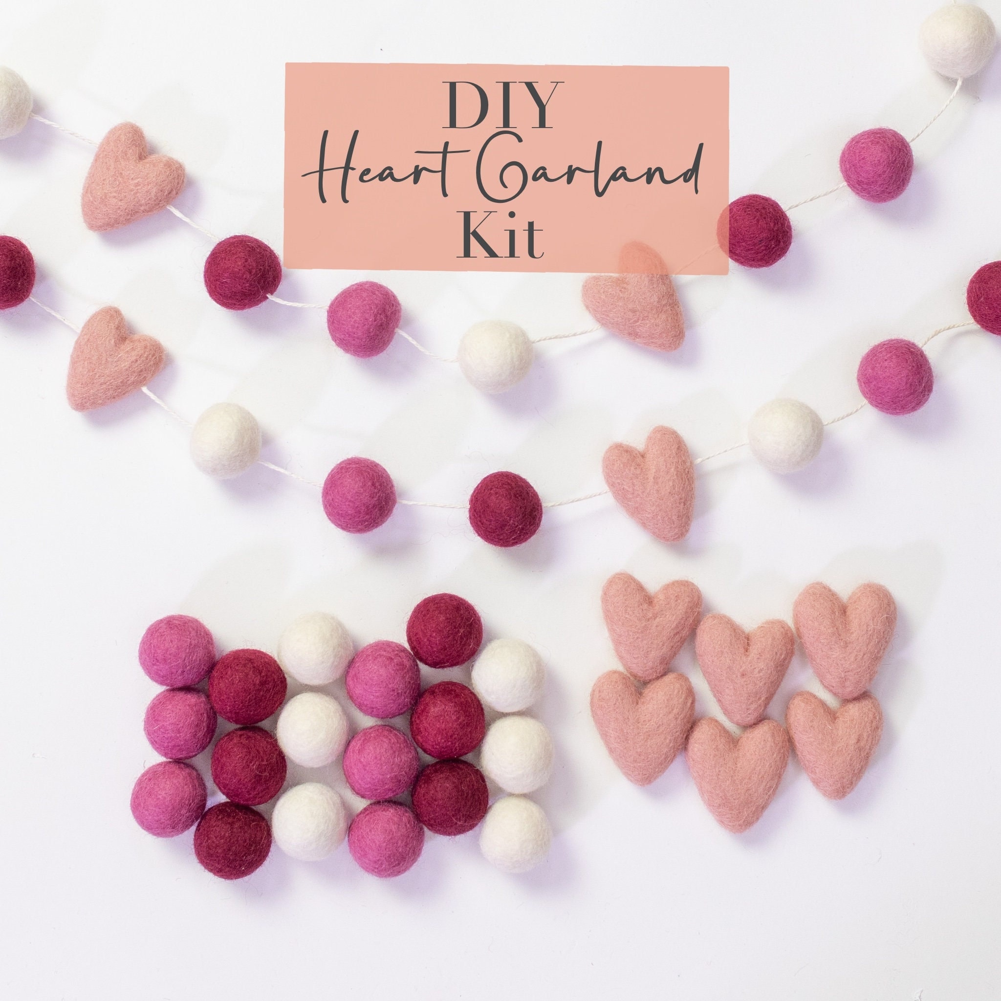 Felt Hearts – Ballsie - Felt Balls and Garlands