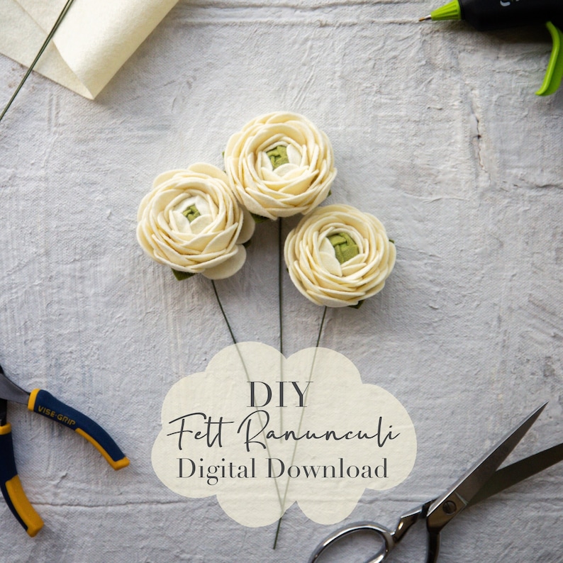 Diy Ranunculus Ranunculus Digital Download DIY Package - Etsy