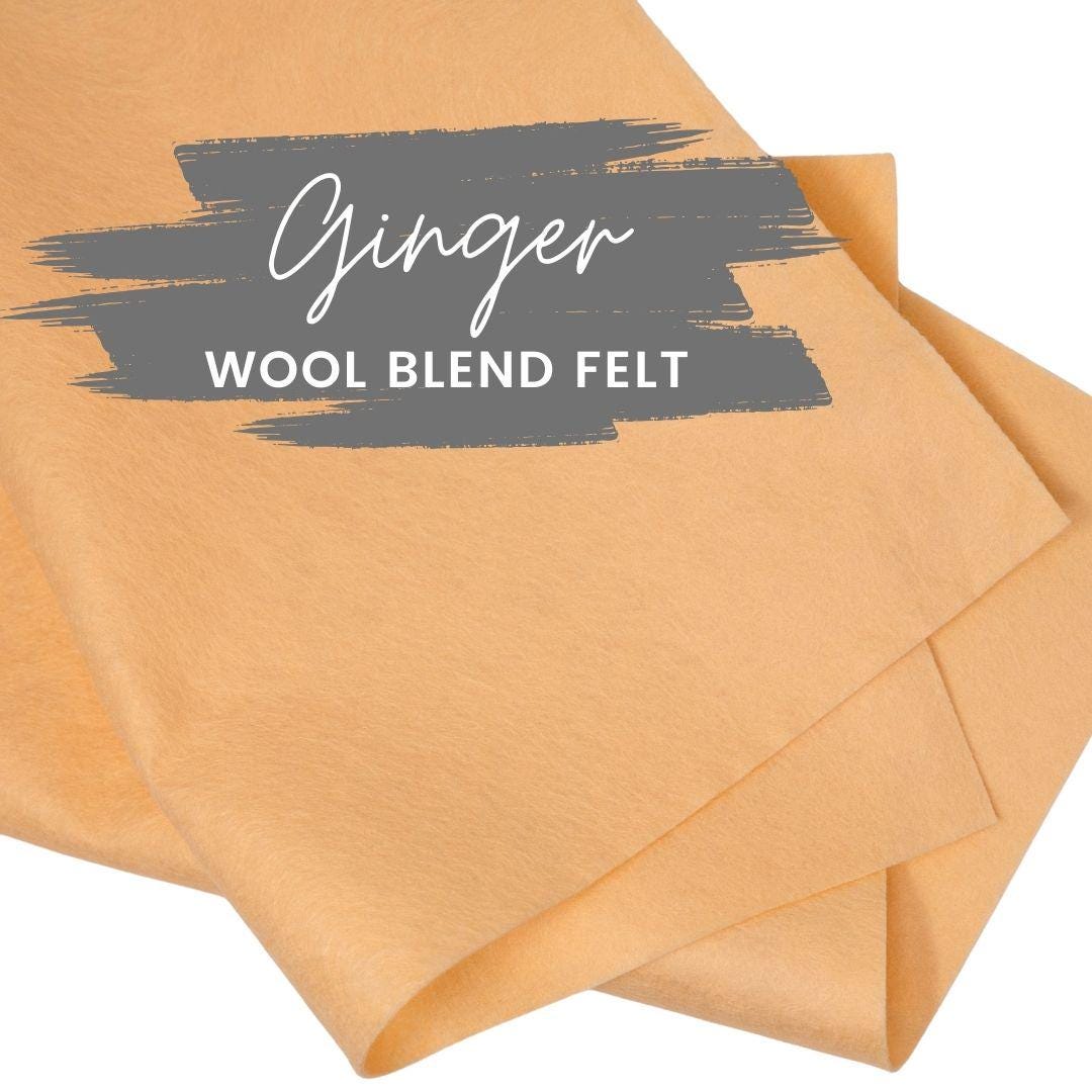 Wool Ginger Ginger Wool Blend Felt Sheet: Soft Craft Fabric - Etsy