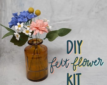 Mini Bouquet Filzblume DIY Kit