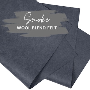 Smoke Wool Blend Felt Sheets: DIY Craft Fabric
