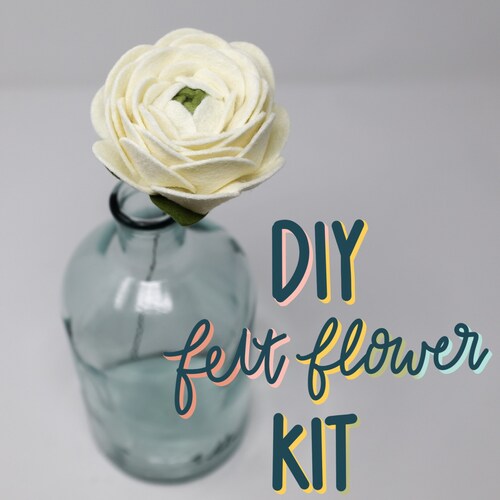 DIY Felt Flower Bouquet Multiple Flowers Bouquet Felt Etsy