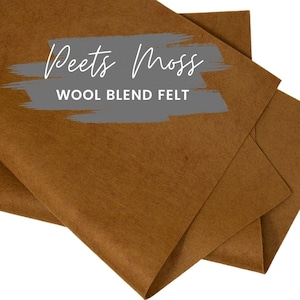 Peets Moss Wool Blend Felt Sheets: DIY Craft Fabric