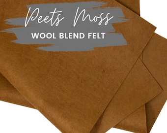 Peets Moss Wool Blend Felt Sheets: DIY Craft Fabric