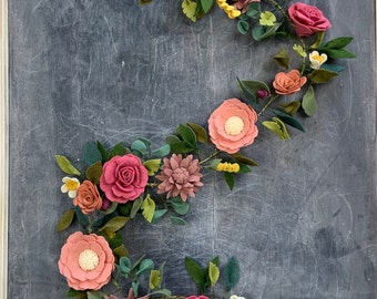 Build Your Own Garland Delux Felt Flowers