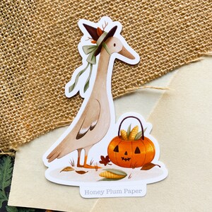 Halloween Duck Sticker Planner / Journal Sticker illustration / drawing / fall / autumn / cottagecore / cute gift / HoneyPlumPaper image 7