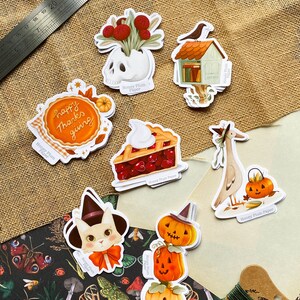 Halloween Duck Sticker Planner / Journal Sticker illustration / drawing / fall / autumn / cottagecore / cute gift / HoneyPlumPaper image 8